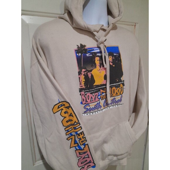 Vintage Philco Boyz N The Hood Hoodie, Tan Sz  XL HTF Y2K - Picture 2 of 5
